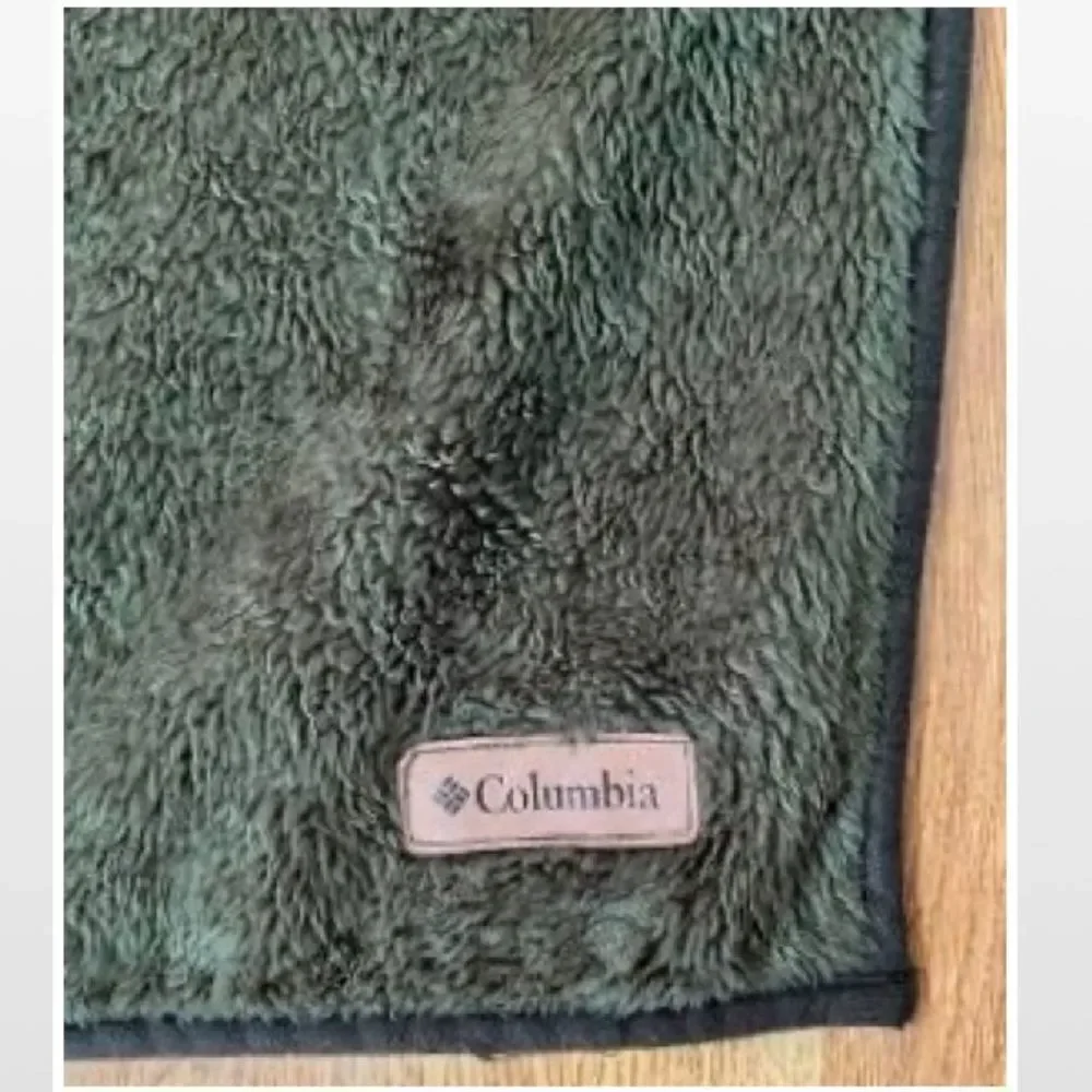 Columbia Fleece Throw Blanket Brown & Green Home